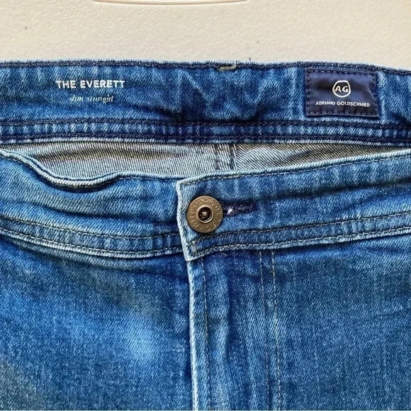 AG Adriano Goldschmied “ The Everett” Slim Straight - Tag Size 38x34‎ - Picture 6 of 10